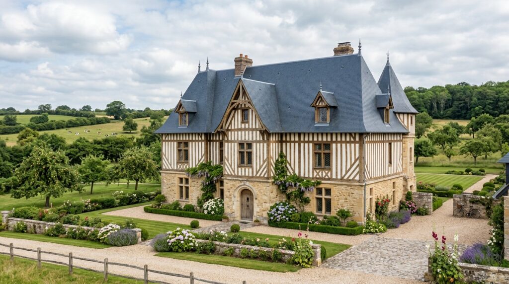 facade manoir normand