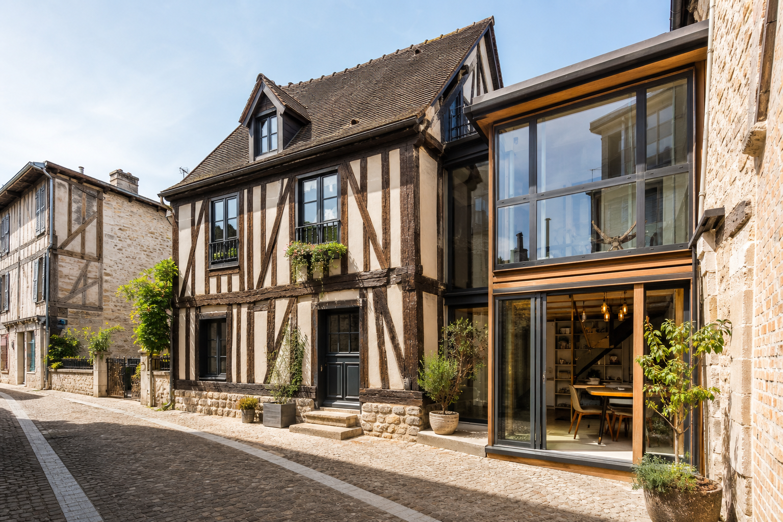 Extension de maison en centre-ville de Lisieux
